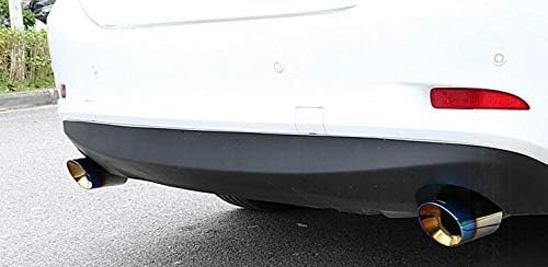 2Pcs Car Stainless Steel Tailpipe Trims Exhaust Muffler Tail Pipe Tip For Mazda 6 Sedan 2013-2022