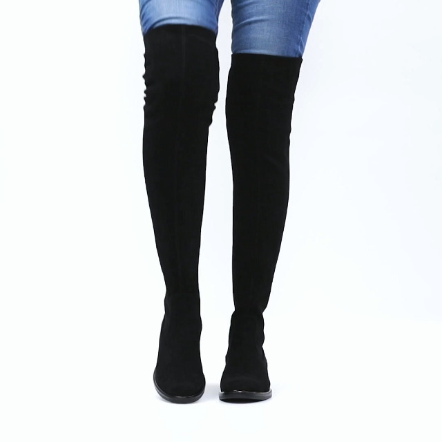 CAPRICE Overknee 9-25510-41 G-breedte, Black Stretch, 37 EU