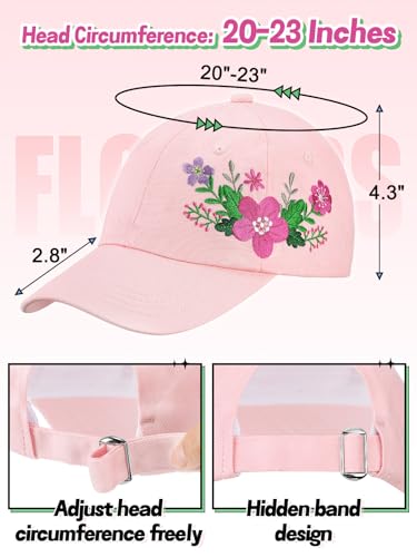 Image of Biggun Trendy Embroidered Baseball Cap for Girls Women Men - Adjustable Soft Breathable Hats for Casual Wear