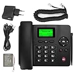 Lychee 2, 3, 4G Fixed Cordless Phone - Dual SIM, Multi-Language, Large Backlit Display, Desk Phone for Office/Hotel/Residential Use