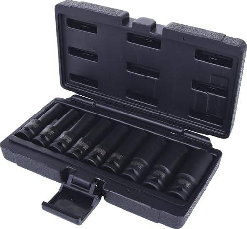 KS TOOLS 515.1050 Jeu de 9 douilles à chocs TORX 1/2'', E10-E11-E12-E14-E16-E18-E20-E24, One Size
