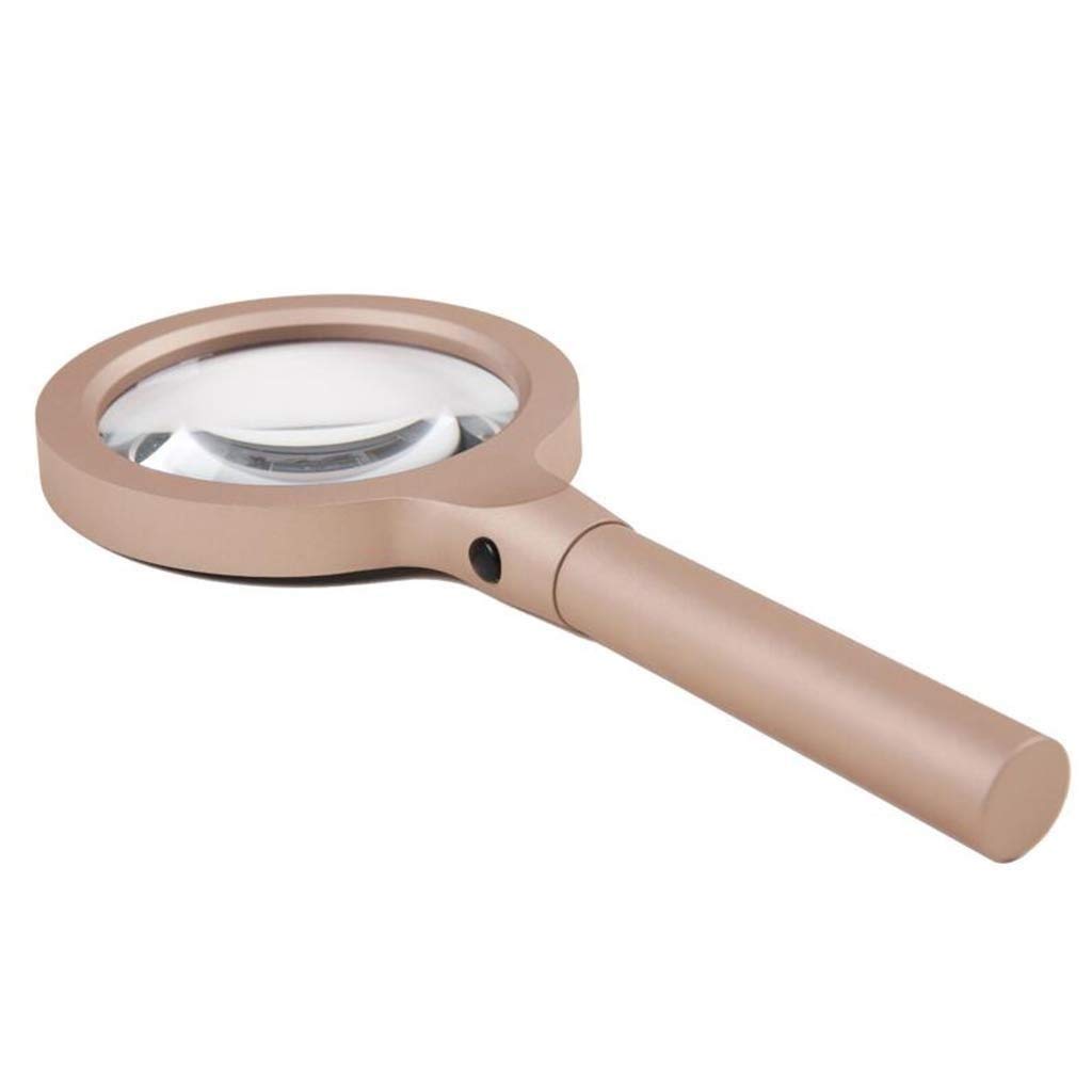 HTTGDGDH Magnifier, 10Xhandheld Reading Magnifier With Large Magnifying Handle For Reading Maps, Books, Inspections, Coins, Insects, Rocks, Crossword Puzzles, Children