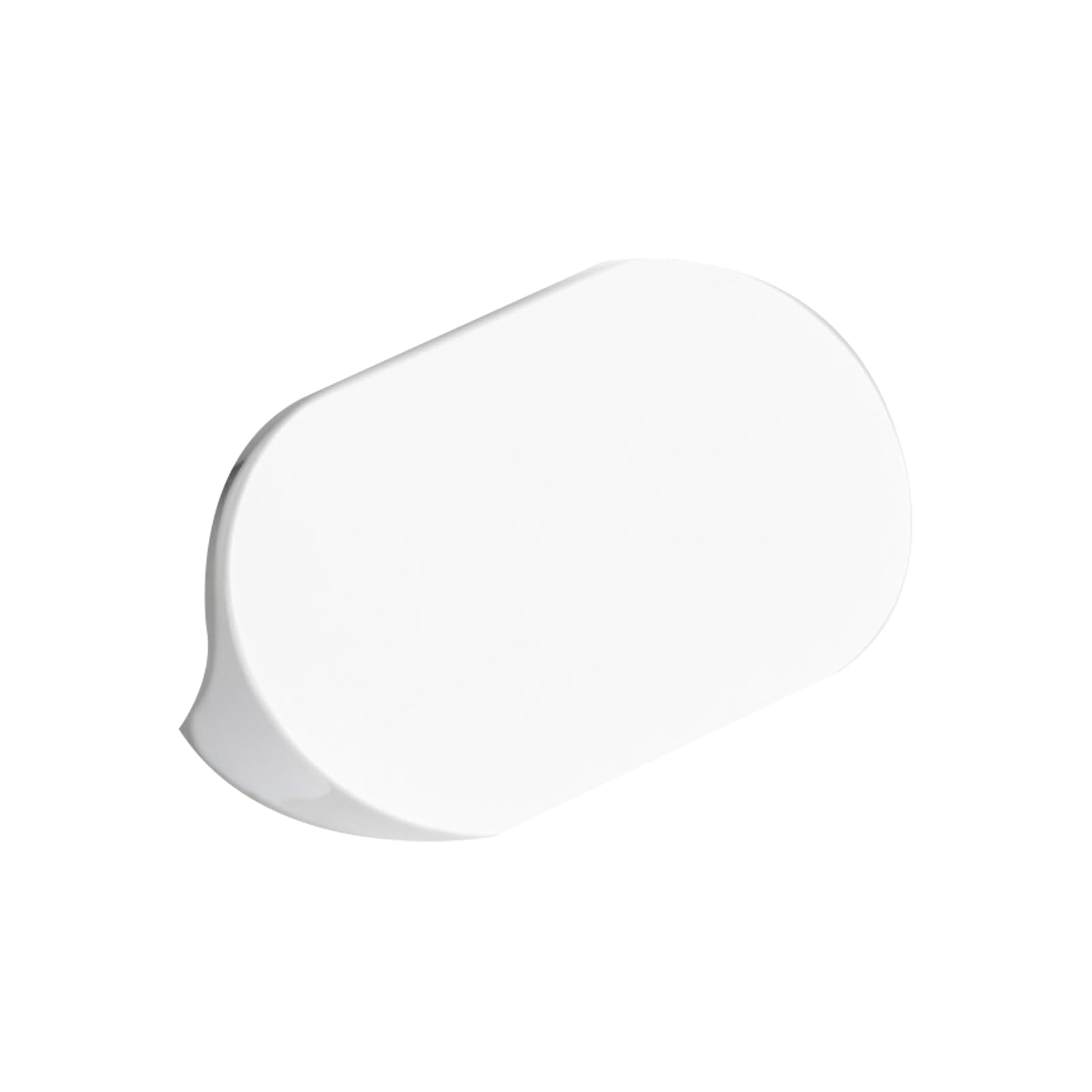 Dswzlqdxb White Cabinet Pulls Dcoration Oval Cabinet Knobs Aluminium Alloy Handle Bevel For Dresser,Drawer Door Kitchen Hardware Home Door Levers (Hole Spacing 96Mm,)
