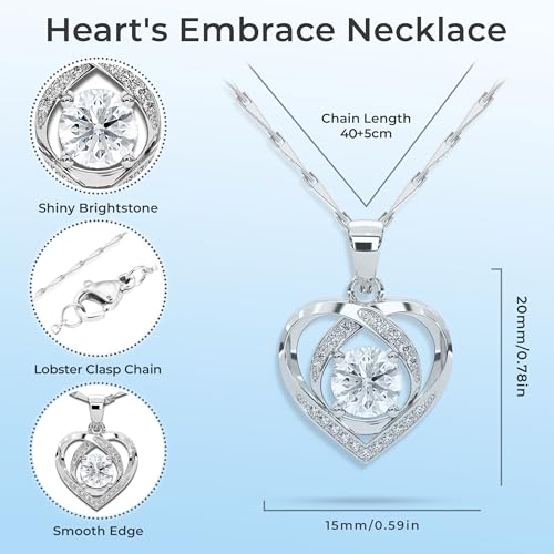 LAZYGIFT To My Wife Necklace From Husband Gift for Wives Beautiful Jewelry Forever Love Necklace Form Lover Husband for My Sweet Heart2