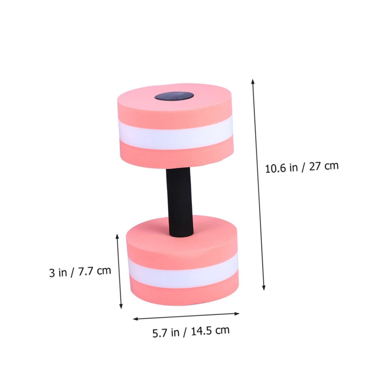 UPKOCH 3Pcs Floating Dumbbell Eva Water Barbell for Fitness Swimming Pool Lightweight Aquatic Exercise Equipment for Men and Women Green Pink White Blue White