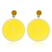Zuiaidess Damen Ohrringe,Sommer Große Persönlichkeit Übertrieben Gelbe Zitrone Acryl Platte Obst Ohrringe Ohrstecker Für Frauen Täglich Accessoires Schmuck