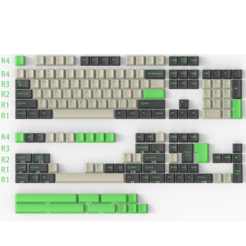 Image of Fogruaden PBT Keycaps Set, Cherry Profile Custom Keycap for Mechanical Keyboard Keycaps(Cherry songbai)