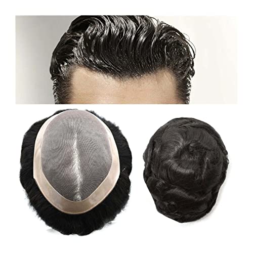 Toupet homme fine mono et poly perruque cheveux remy 6 pouces 6x9