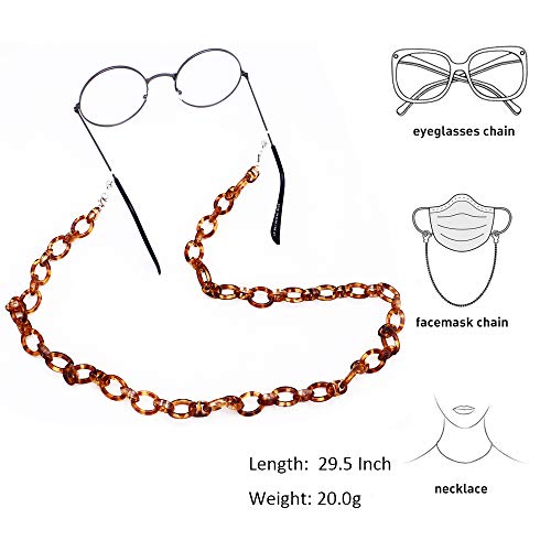 Kai Top Eyeglass Chain Strap Holder Cord Fashion Sunglasses Chain Eyewear Retainer Necklace For Women Men, Mask Lanyard Chain Acrylic Face Mask Chain For Adults #TOP3