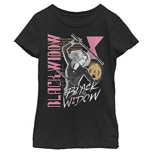 Fifth Sun Girl's Black Widow Retro T-Shirt