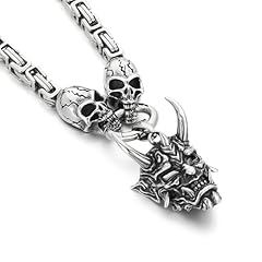 Silver Skull Demon Mask