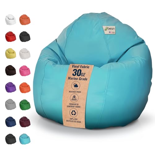 Marine Vinyl Large Bean Bag Chair - Waterproof Bean Bag