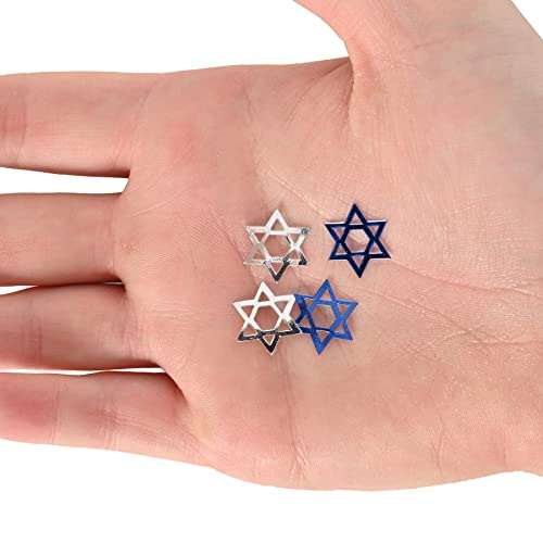 Fanci-Fetti Star Of David (Blue & Silver) Party Accessory  (1 Count) (.5 Oz/Pkg) #TOP3