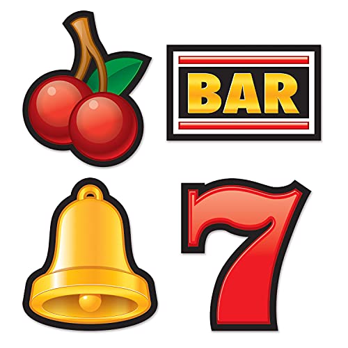 Beistle Slot Machine Cutouts, 16-Inch