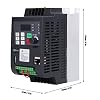 VFD 2.2KW,AC 0-220V 0-650Hz 10A Variable Frequency Drive Controller Solar Photovoltaic Pump Drive Converter Motor Drive Controller Inverter Converter for Solar Photovoltaic