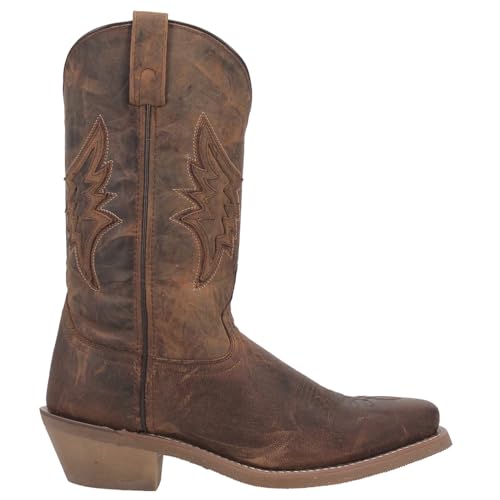 Laredo Men's Nico Embroidered Square Toe Pull on Western Boot