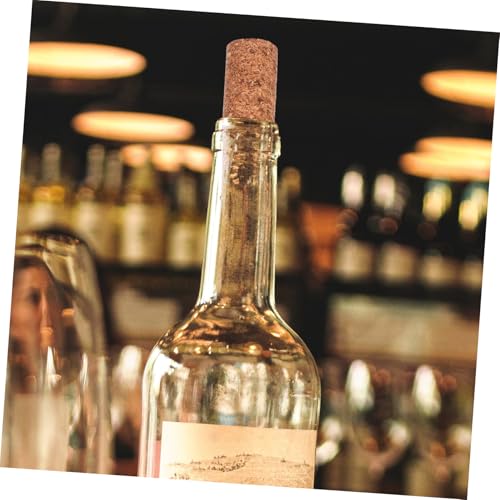 2 Bouchons de Liège pour Bouteille de Vin Marron Hermétiques