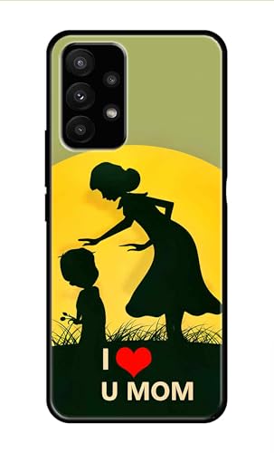 Image of Metal TPU Printed Back Cover for Samsung Galaxy A23 4G (Love U Mom) 360 Degree Protection | Camera Protection -25092024(AR)
