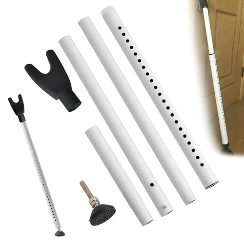 Verstellbare Sicherheitsstange, Tür Sicherheitsstange, Hochleistungs Fenster- und Schiebetür Sicherung mit 360°Antirutschbasis für Heim & Reisen, Türspange hohe Sicherheit Teleskop-Verriegelungsstange