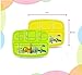 PLASKIDY Toddler Plates With Dividers - Set of 4 Kids Dinner Plates with 4 - Compartment Brightly Colored Children Divided Tray Dishwasher Safe BPA Free Plate With Fun Zoo Design