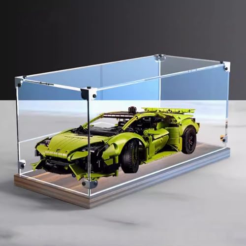 HAIWENFEIQI Boîte de présentation en acrylique pour Lego 42161 Racing, boîte de présentation transparente anti-poussière compatible avec le kit de construction Lego 42161 (modèle non inclus) (couleur
