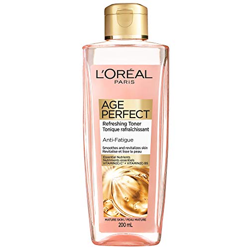L’Oreal Paris Age Perfect Face Toner, Suitable for Sensitive Skin, Anti Fatigue With Energizing Vitamin C, 200 Ml, 200 Milliliters