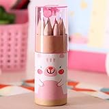 Löslich oder nicht: NEIN 12 Teile/schachtel Mini Buntstifte Bleistifte Kreatives Briefpapier Niedlichen Bären Bleistifte Für Schulmädchen Jungen Buntstifte Studenten Liefert, PK