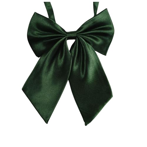 Image of LOPURO Lady Adjustable Pre-tied Bow Tie, Pre Women Uniform Bow Tie Solid Color Bowties for Women Cosplay Party