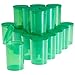 Juvale Empty Pill Container with Pop Top Cap - 20 Pack, 30 Dram, Green - Plastic Vials with Caps for Travel Medicine Containers & Home Use