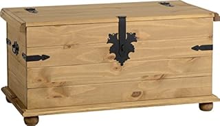 Seconique Corona Single Storage Chest, Distressed Waxed Pine, 529.95 x 944.95 x 154.94 cm