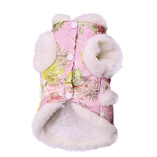 NACOCO Disfraz de Perro de Peonía Cheongsam para Perro Bulldog francés Cover