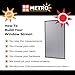 Metro Screenworks Custom Window Screens Fully Assembled and Ready to Install - Window Screen Replacement for House, (White) Pre-Framed Mesh Replacement Window Screens, Home, Patio, & More