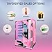 Large-Capacity Custom Beauty Vending Machine with Sample Exhibit Shelf, Self-Service Hair Eyelash Cosmetics Makeup Skincare Perfume Vending Machine, for Commercial, Shopping Mall & Beauty Salons