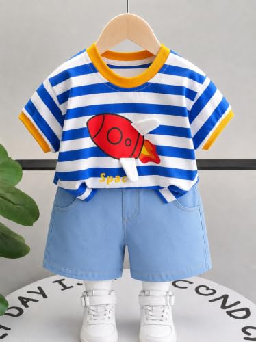 Image of Googo Gaaga Boys Clothing Set | Boys T-Shirt and Denim Pant Set
