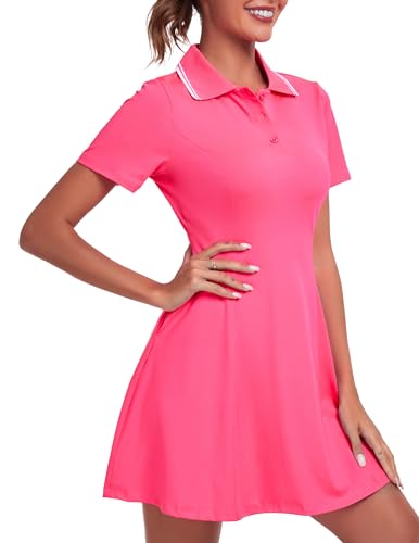 FKEEP Women's Golf Dress Tennis Dresses Workout Athletic Dress with