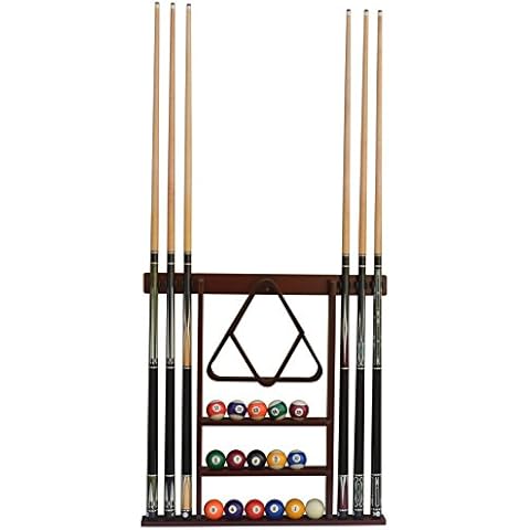 Flintar Wand-Queue-Halter, Premium-Billard-Queue-Halter, aus massivem Hartholz, verbesserte direkte Wandmontage Cover