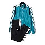 Chándal para hombre adidas TS Basic 3S - Chándal para Hombre, Color Verde/Blanco, Talla 168