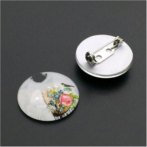 Broches de base argentées pour bijoux DIY support épingle 21mm