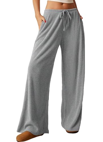 Pantalon femme grande taille fluide et élégant Nuofengkudu