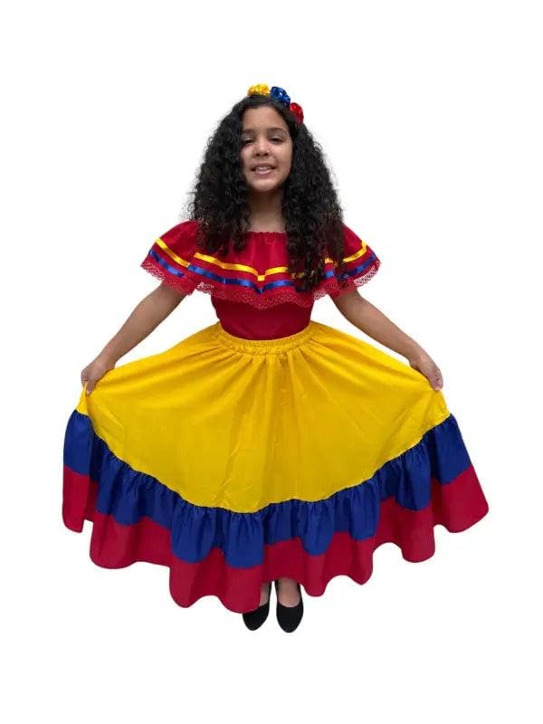 Ecuador Traditional Girls Fiesta Dress2