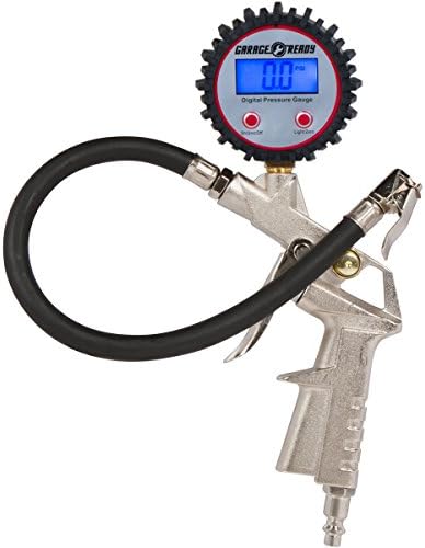 Garage Ready Digital Air Chuck - Tire Chuck - Protect Your Tire Investment - Save Time Add/Remove Air While Checking Tire Pressure at The Same Time - Air Deflation Button - Air Gauge - Lock on Chuck