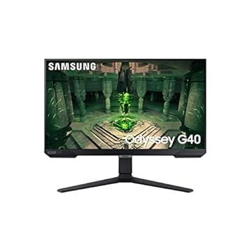 SAMSUNG Monitor Gamer Odyssey 25", FHD, 240 Hz, 1ms, com ajuste de altura, HDMI, DP, Gsync, Freesync, Preto, Série G40