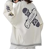 【Características】Chaqueta tipo bomber informal estilo béisbol, clásica y audaz, viene con mangas en contraste, cierre con cremallera completa y puños elásticos acanalados, bolsillos laterales para guardar el teléfono, las llaves u otros objetos pequeños.