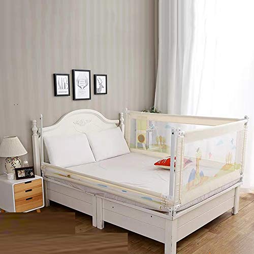 Protector de cama extra largo anticaídas para colchones de tamaño completo y niños 3