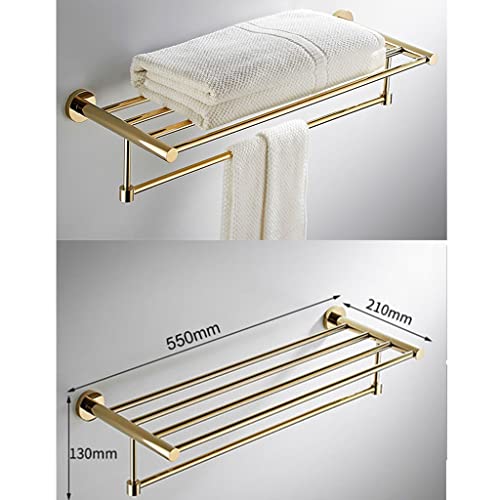 Porte-serviettes mural de salle de bain et support de rangement