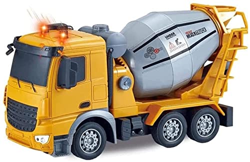 Bkrred Fernbedienung Auto Zementmischer, 2,4 GHz Elektrisches Mischen und Dumping High Speed Auto Fernbedienung Modell Geländewagen Spielzeug Elektrisches Rennauto Cover