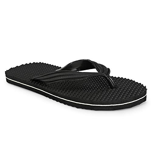 Image of Solefit Men's Black Slippers-9 UK (43 EU) (SLFT-0086)