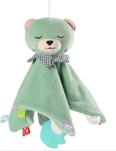 Teddy Bear Security Blanket, Soft Baby Lovey, Newborn Baby Gift for Boys or Girls, Comfort Toy Blanket, Babiy's Go To Comforting companion (Green Teddy Bear Security Blanket, Soft Baby Lovey, Newborn Baby Gift for Boys or Girls, Comfort Toy Blanket, Babiy's Go To Comforting companion (Green