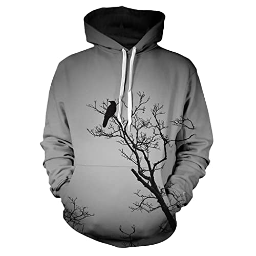 Sweat à capuche imprimé 3D pour vos balades d'automne et moments de détente
