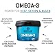 Bodylab24 Omega-3 Kapseln 120 Stück, mit 360mg Eicosapentaensäure (EPA) und 240mg Docosahexaensäure (DHA), mit wertvollen Fettsäuren als Triglyceride zur Anreicherung der täglichen Ernährung